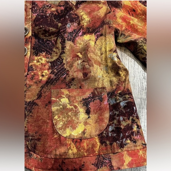 Coldwater Creek Warm Colored Lined Hip Length Blazer, Button Closure, Size 14P - Picture 2 of 11